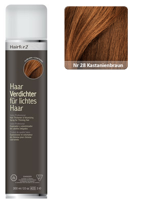 Спрей для увеличения объема волос Hairfor2 каштановый, 300мл.