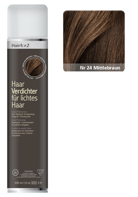 Спрей для увеличения объема волос Hairfor2 №24 шатен, 300мл.